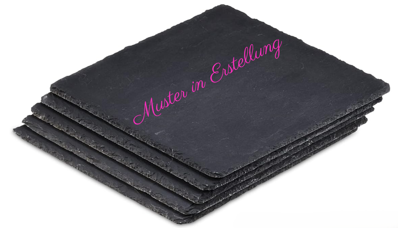 Schieferplatte mit Gravur – Quadrat mittel