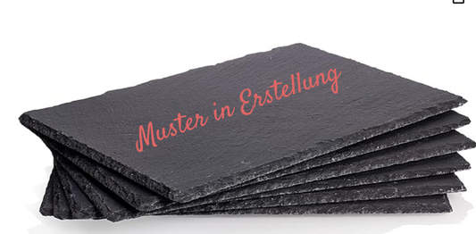 Schieferplatte mit Gravur – rechteckig mittel